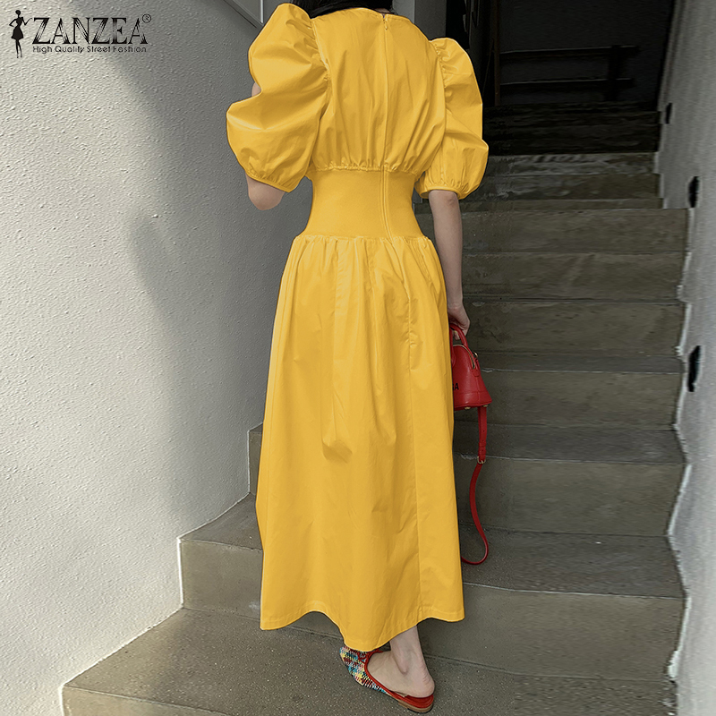 Đầm ZANZEA Tay Ngắn Kiểu Dáng Cổ Điển Thời Trang Cá Tính Cho Nữ | BigBuy360 - bigbuy360.vn