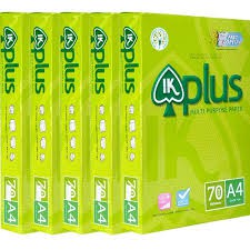 Giấy Photo IK Plus A4 định lượng 70 gsm giá sỉ