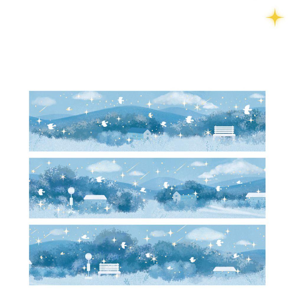 Băng Keo Dán Trang Trí Sổ Tay Hình Galaxy Ban Đêm DIY