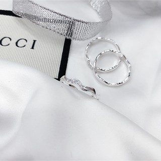 Nhẫn nữ, bạc ta, lượn sóng đơn giản
