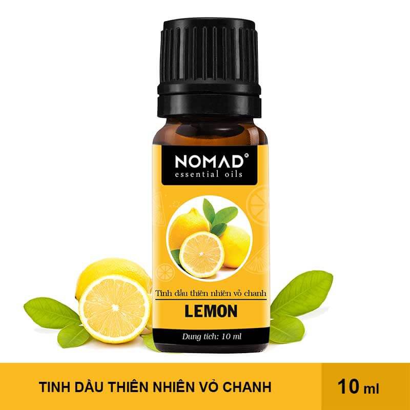 Combo 3 Tinh Dầu Nomad: Hoa Oải Hương (10ml) + Vỏ Chanh (10ml)  + Sả Tươi (10ml)