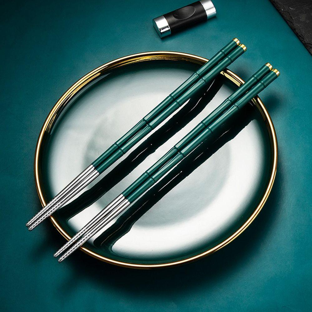 1 Đôi Đũa Inox 304 Gọn Nhẹ Chống Trượt An Toàn Cho Sức Khỏe
