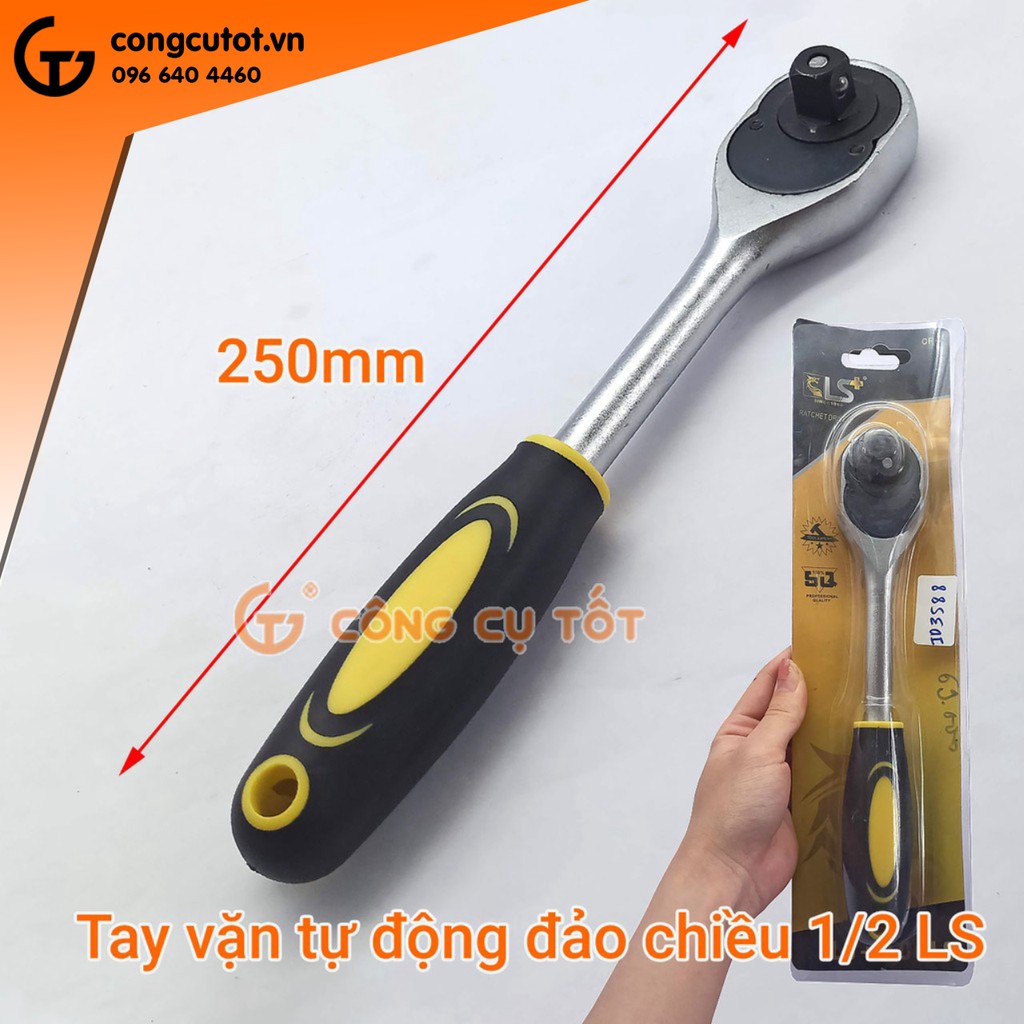 Cần vặn tự động đảo chiều 1/2 LS 250mm