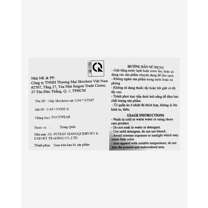 Giày Nữ Skechers 11947-NTMT - Hàng chính hãng
