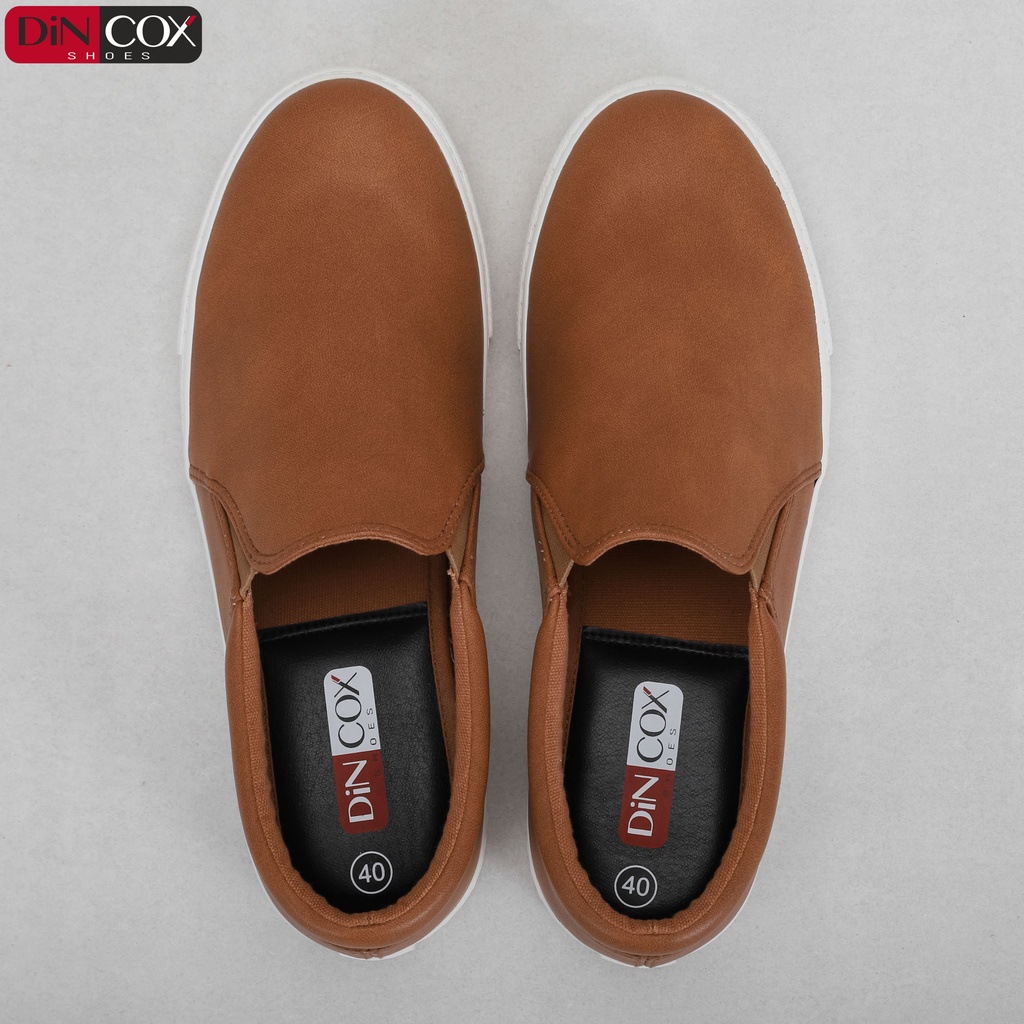 Giày Lười Sneaker Da Nam DINCOX C38 Đơn Giản, Lịch Lãm Tan