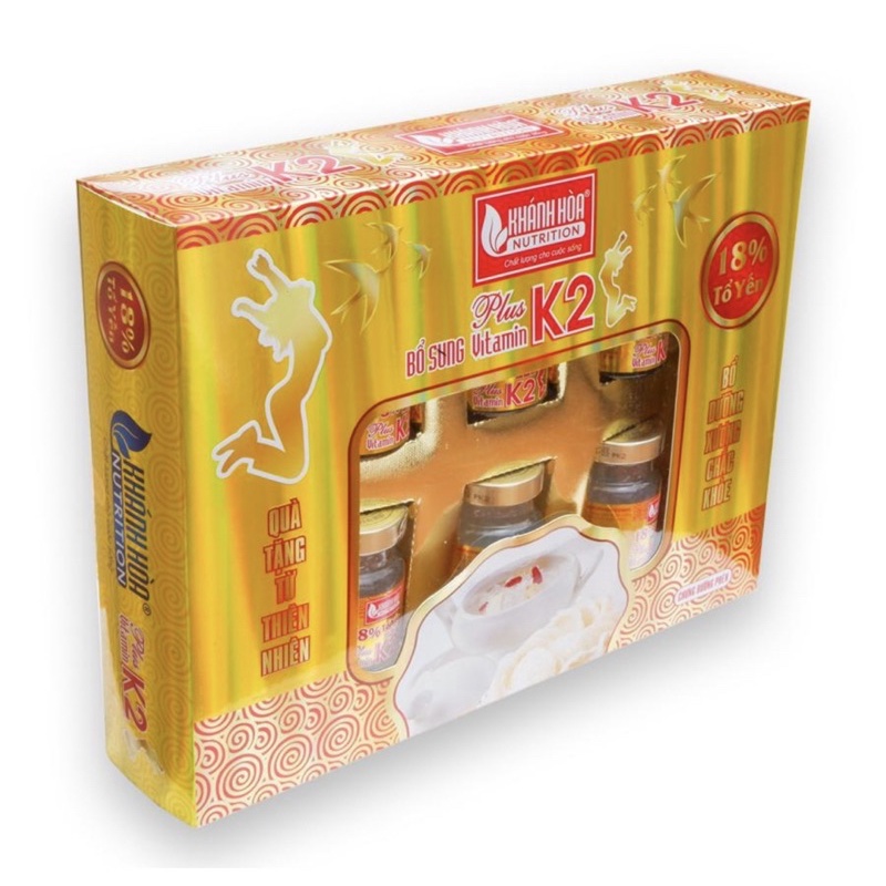 Tổ yến chưng đường phèn 18% Khánh Hoà Nutrition (Hộp 6 lọ 70ml)