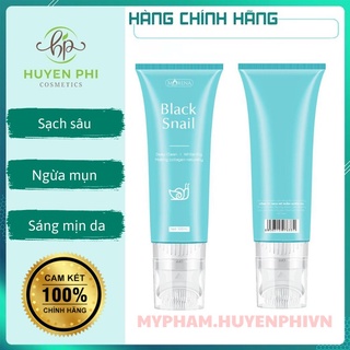 Sữa rửa mặt Huyền Phi Black Snail 100ml - Làm sạch sâu ngừa mụn trắng sáng mịn da