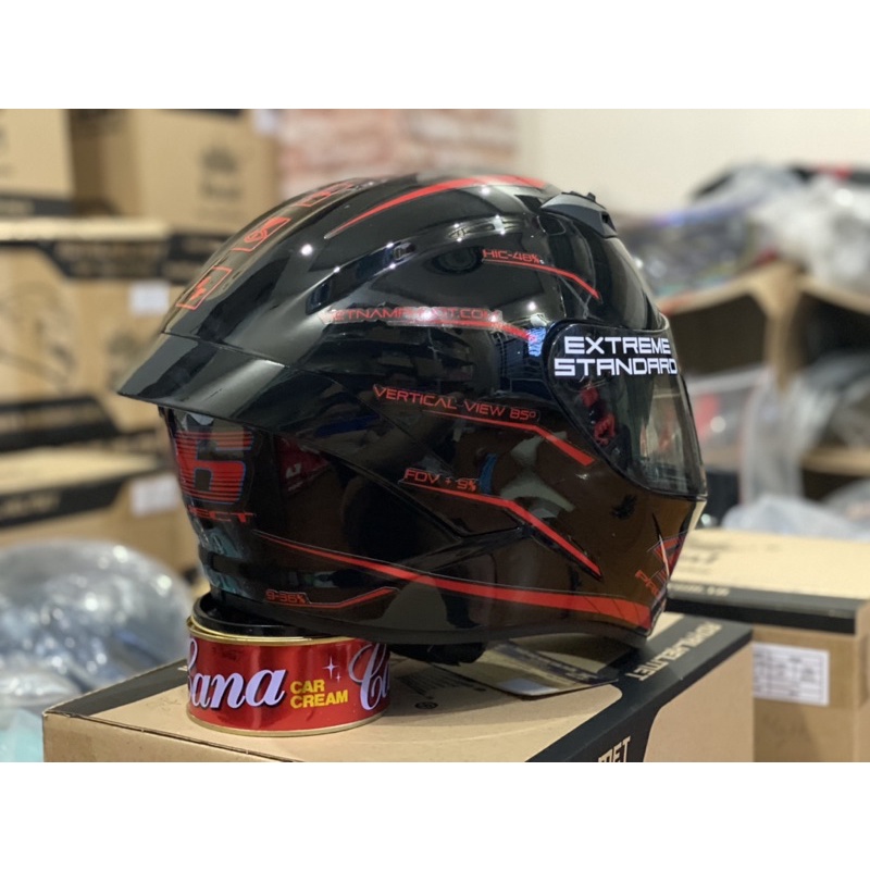 Mũ Full Face 2 Kính Royal M266 bản tem 46 Đỏ cực đẹp, MUA 1 mũ  TẶNG 1 quà , Bảo hành 12 tháng