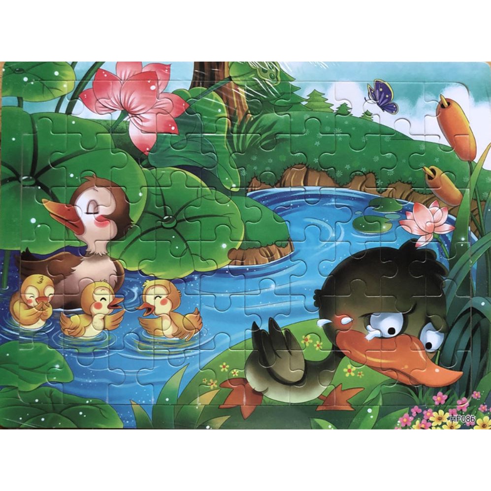 ⚡️𝗙𝗥𝗘𝗘𝗦𝗛𝗜𝗣⚡️ Bộ Tranh Ghép Hình Puzzle 60 miếng Cho Bé, Đồ Chơi BaBiBo