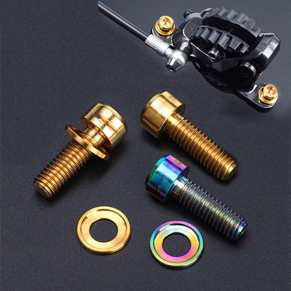 Vòng Đệm Đĩa Phanh Xe Đạp Bằng Titan Ốc Vít Thời Trang
