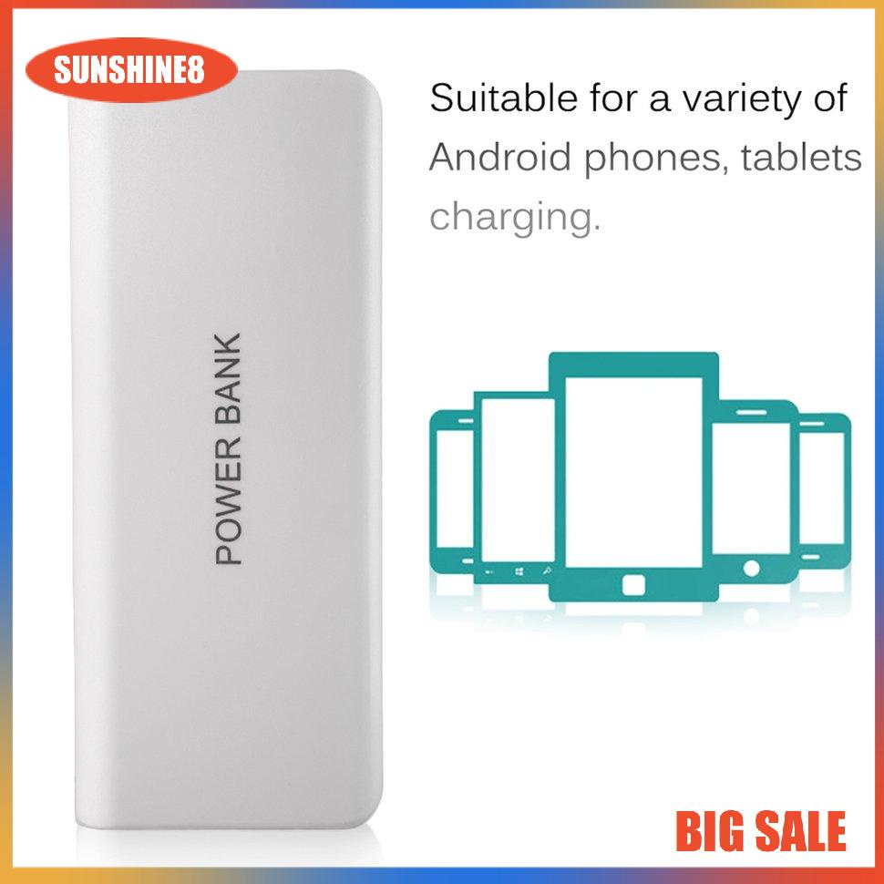【SUN】[NEW]13000mah PowerBank Case Portable Mobile Phone Two USB Interface Charging Bank