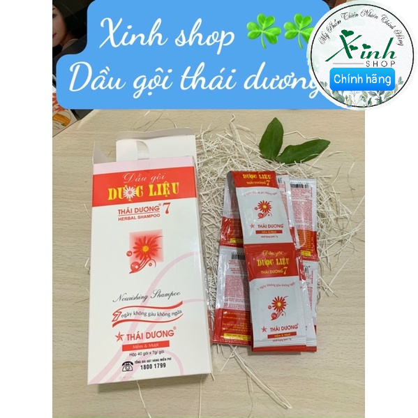 ✅ Dầu gội dược liệu thái dương 7 hộp 40 gói