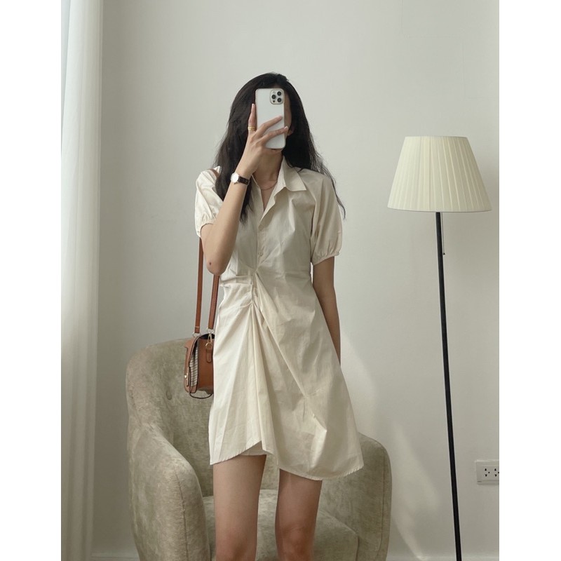 [Mã SKAMFA06 giảm 10% tối đa 50K đơn 0Đ] váy somi nhún eo 775 | BigBuy360 - bigbuy360.vn