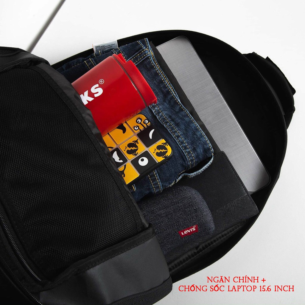 [NEW] Balo laptop nam nữ Super Dry Hexline Tech Tarp Backpack, ngăn chống sốc laptop  15.6 inch, chữ dạ quang