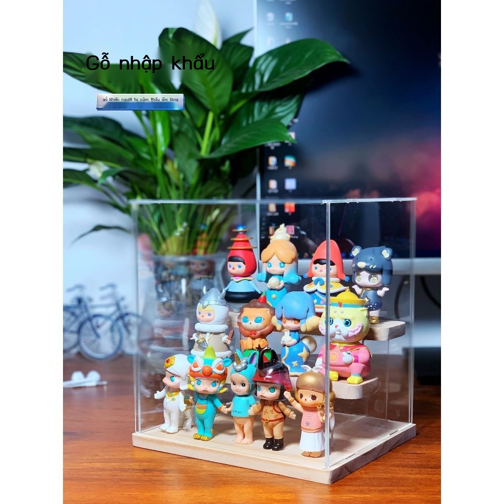 ❣▽◕Hộp trưng bày Bubble Mart hộp mù kệ lưu trữ búp bê bằng tay Mô hình Lego tủ bụi trong suốt acrylic