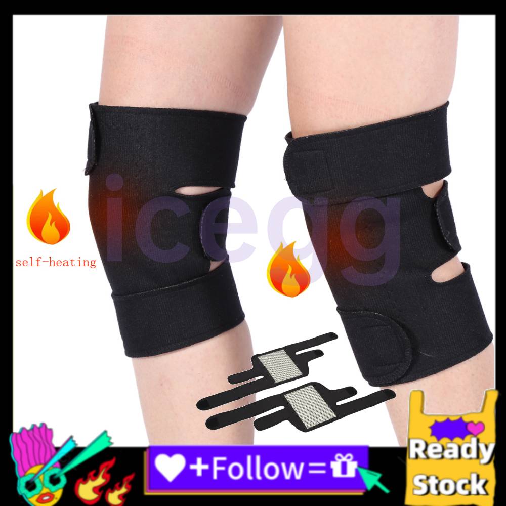 1 Cặp Đai Quấn Đầu Gối Tự Sưởi Ấm Từ Tính Hỗ Trợ Giảm Đau Khớp