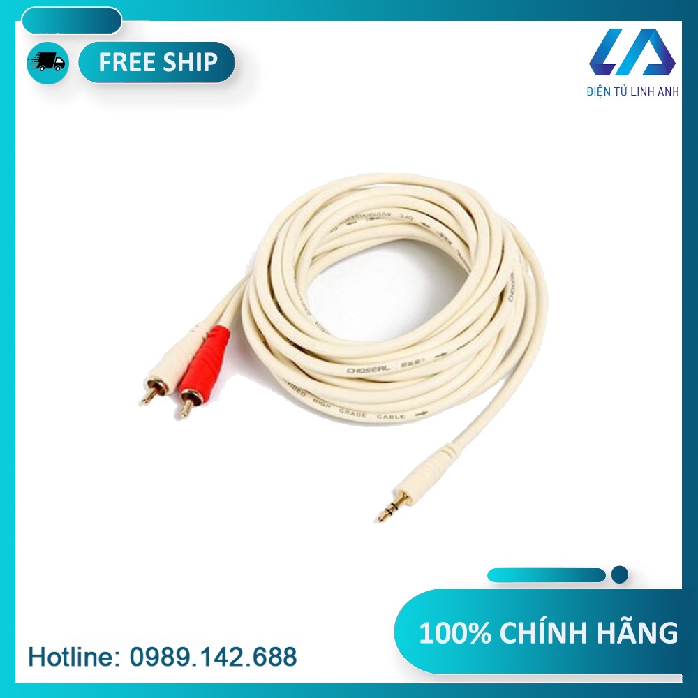 Dây AV âm thanh 3.5mm ra RCA Audio