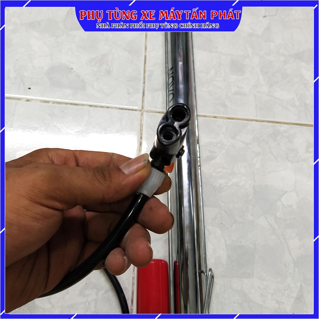 Ống Bơm Thân Mạ Inox Siêu Đẹp Dùng Bơm Xe Máy Xe Đạp Xe Đạp Điện