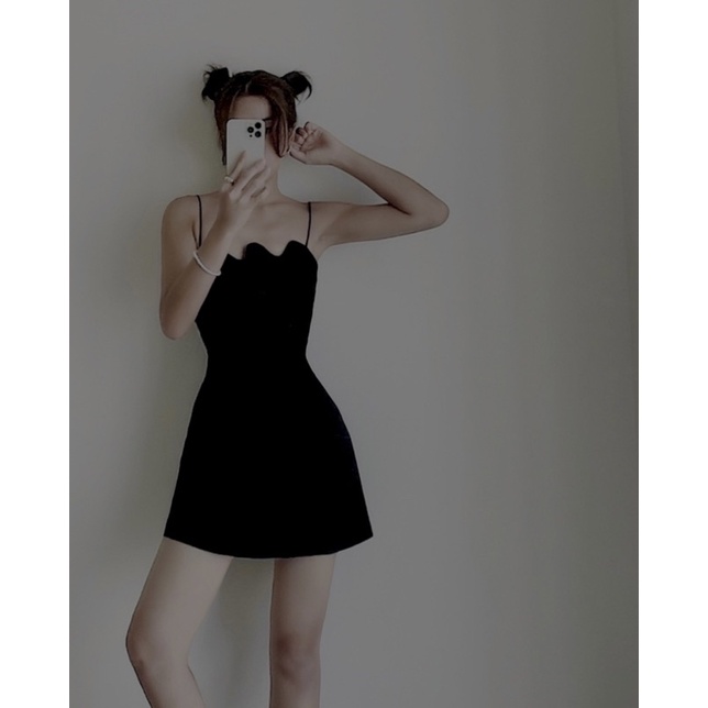 Minhon Dress by LESI NI - Váy hai dây dáng A thiết kế Basic mùa hè cao cấp.