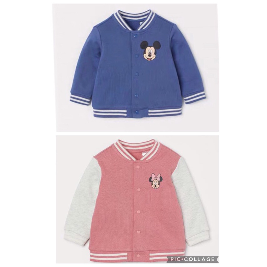 [Xuất dư xịn] Áo bomber nỉ H.M mickey