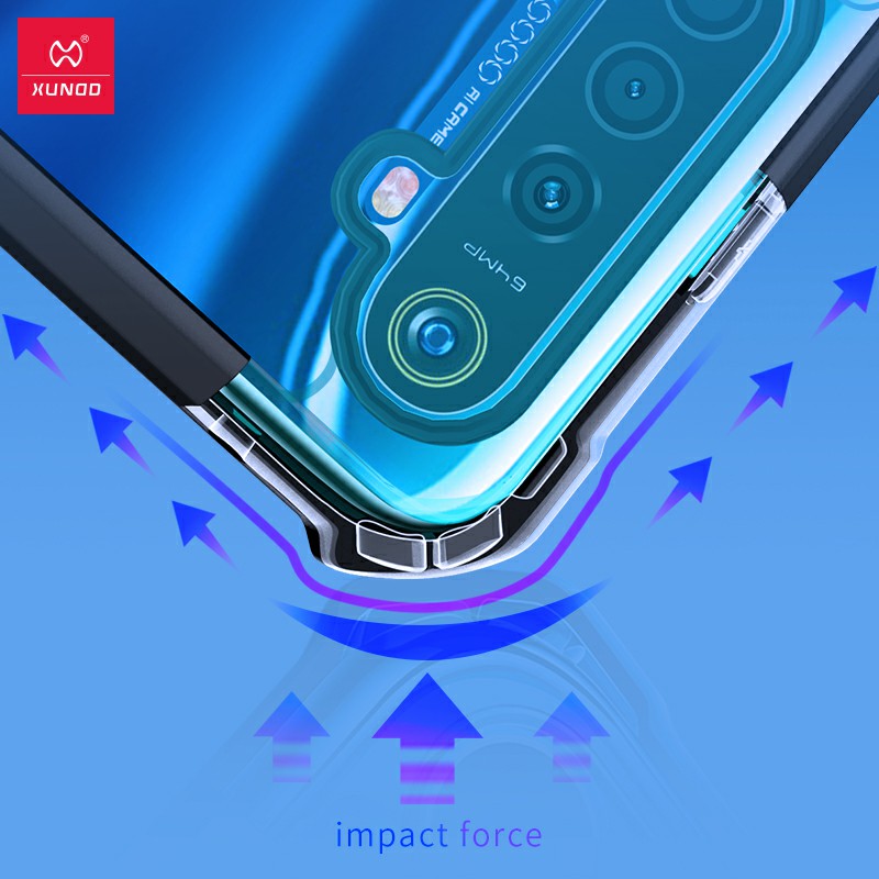 Ốp lưng XUNDD Oppo Realme 9 Pro chống sốc lưng trong viền màu chống ố vàng bảo vệ camera