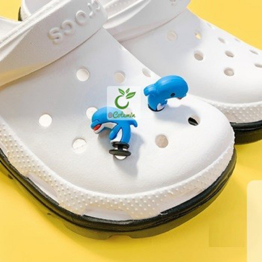 Nút cài dép Sticker Jibbitz Charm 4D cho sục bít đầu Crocs Châu Shop