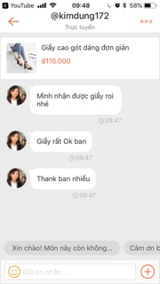 Giầy cao gót dáng đơn giản