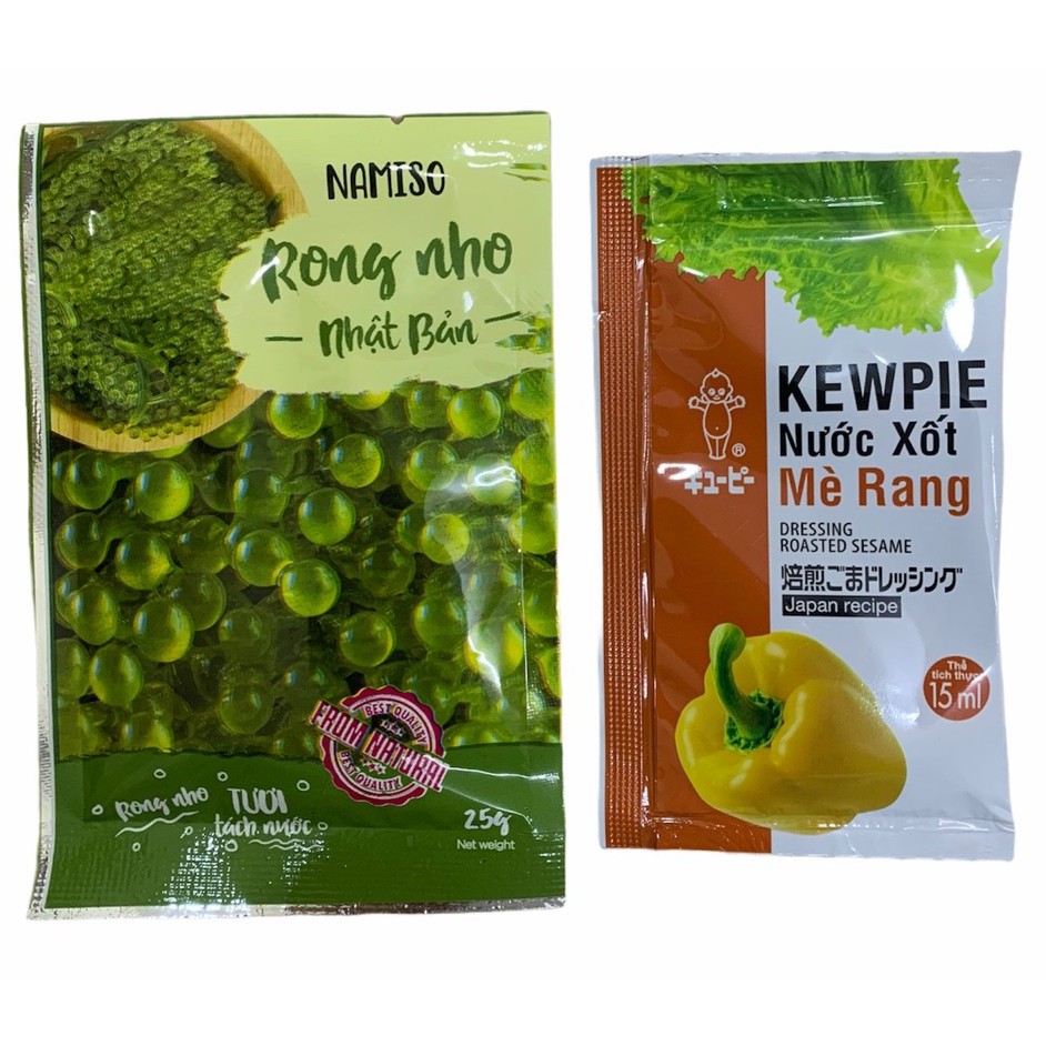 [ Quà tặng là thun cột tóc] Rong Nho Tách Nước Namiso 25Gr -Công Nghệ Tách Nước Tiêu Chuẩn Nhật Bản