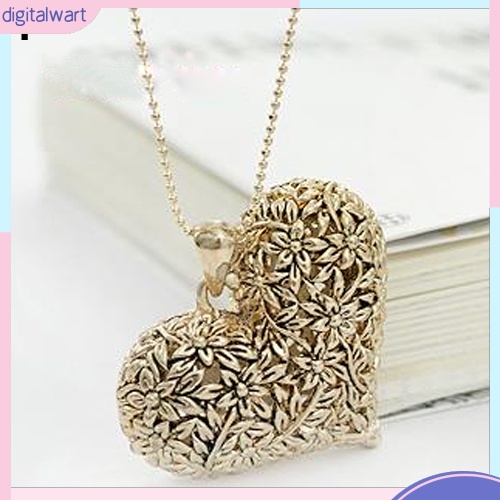 Dây chuyền hợp kim mặt hình trái tim xinh xắn cho nữ