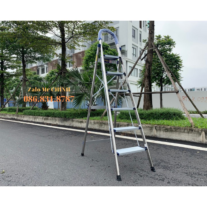 THANG NHÔM GHẾ NHẬT BẢN NINDA 6 BẬC. Bảo hành 2 năm. Chiều cao sử dụng : 147 cm