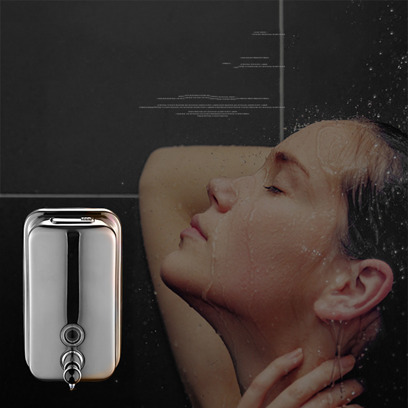 Bình Đựng Xà Phòng Rửa Tay Treo Tường Bằng Thép Không Gỉ