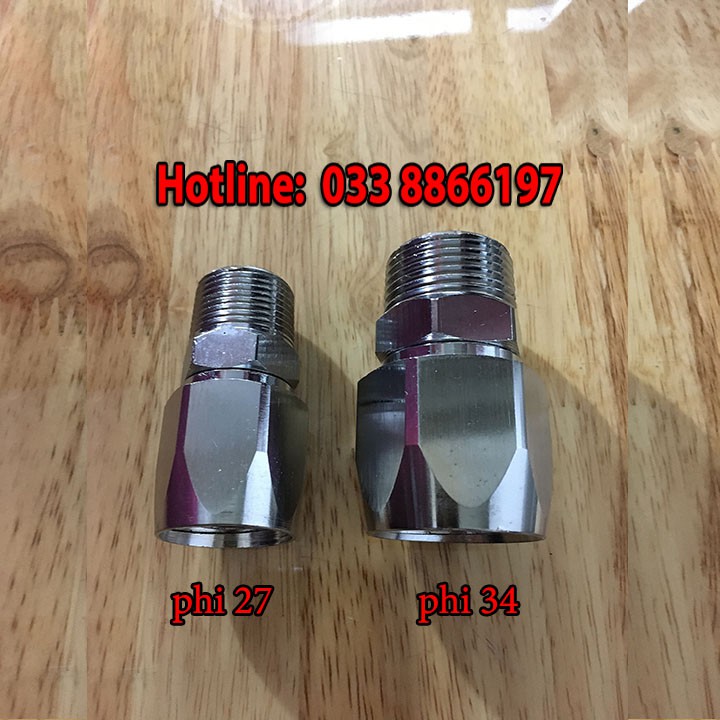 Đầu chết nối dây phi 34 chuyên dùng trong xăng dầu
