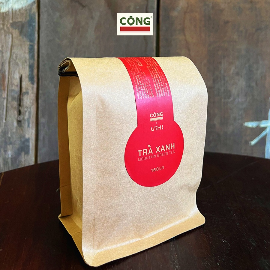 Trà xanh cổ thụ Cộng Cà Phê x ViXi 160 gram