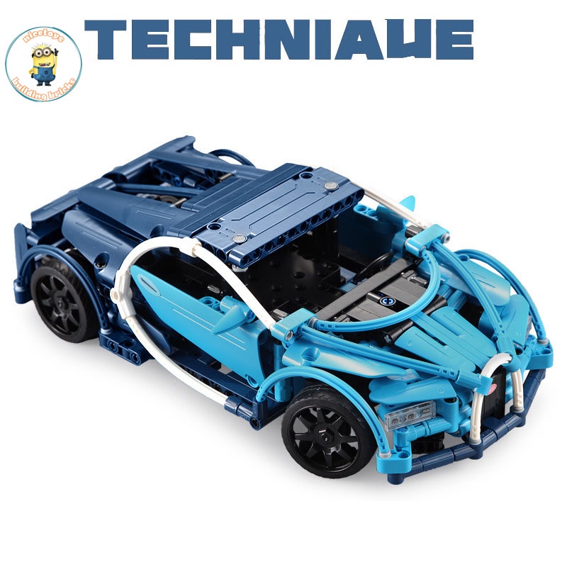 Đồ Chơi Lắp Ráp Kiểu LEGO TECHNIC Siêu Xe Bugati Veyron Điều Khiển Từ Xa RC Model C51053 Với 400+ Mảnh Ghép