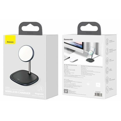 Bộ sạc không dây Baseus Swan, Giá đỡ để bàn tích hợp sạc cho iPhone 12, 15W