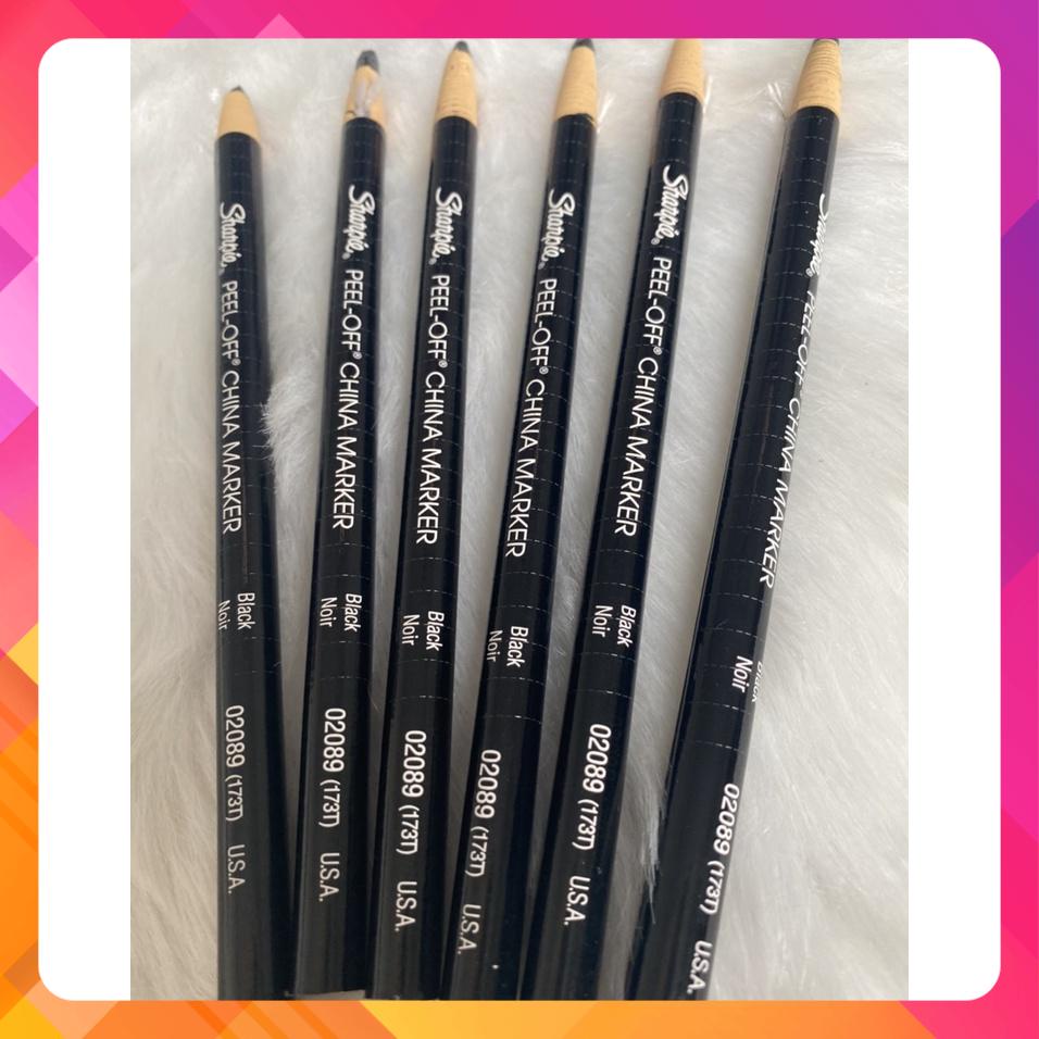 Chì đá Sharpie  màu đỏ, màu đen, màu trắng vẽ chân mày, chì phẩy sợi chân mày