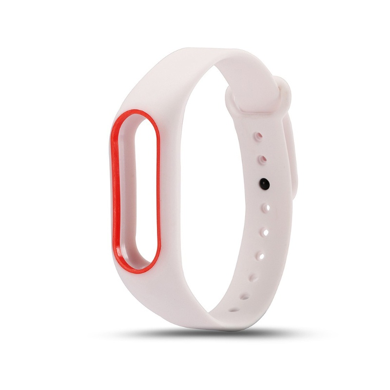 Dây Đeo Thay Thế Chất Liệu Silicon Màu Trơn Cho Mi Band 2