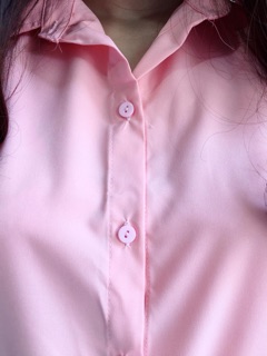 Áo Sơ mi oversize tay dài hồng dâu