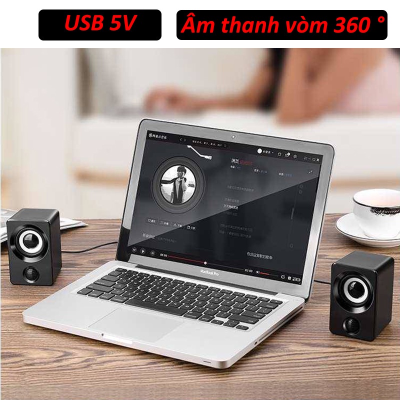 Loa máy tính để bàn âm thanh, chất lượng vượt trội âm tần: 100Hz - 20KHz