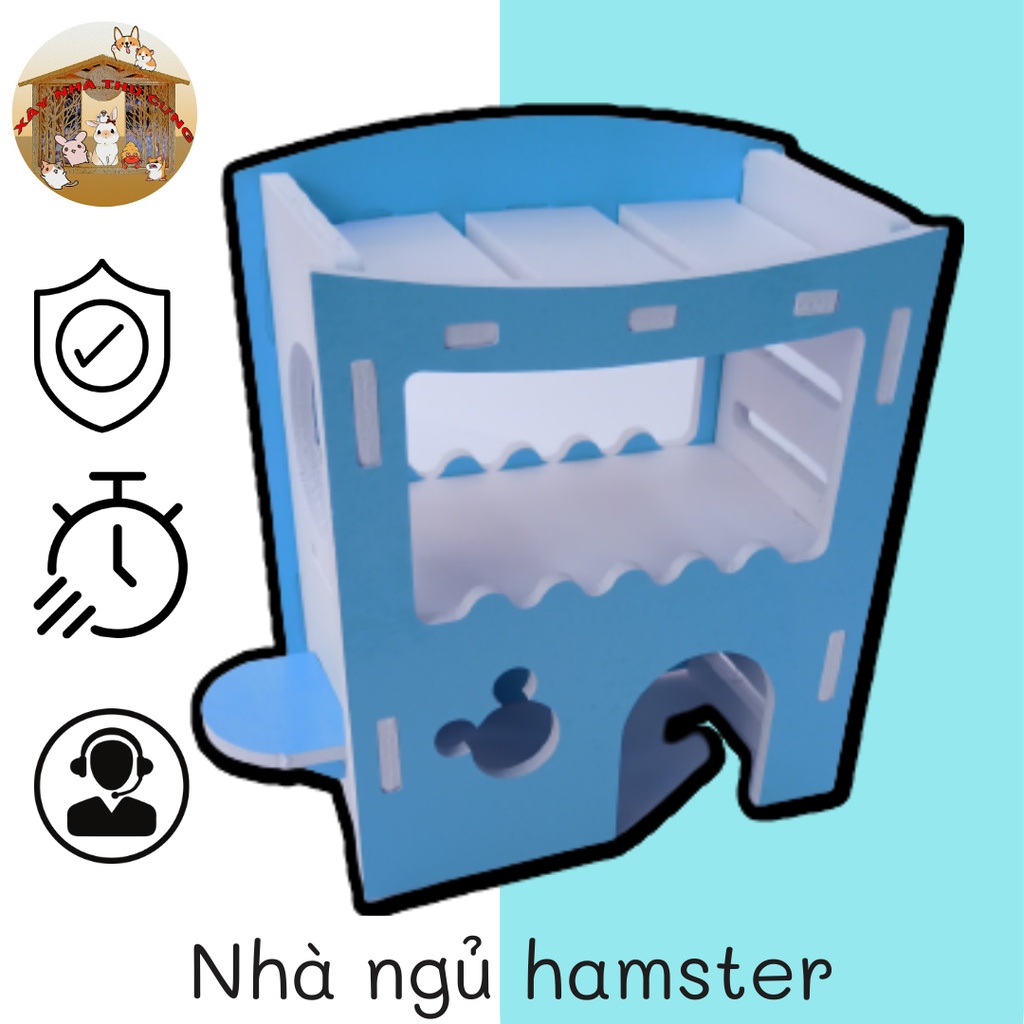 Nhà ngủ thể thao cho hamster kích thước 12.5x14x7cm - XNTC14