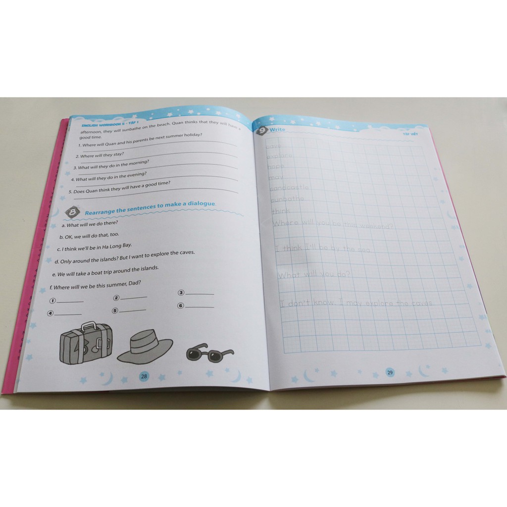 Sách - Bài Tập Bổ Trợ Luyện Viết Tiếng Anh - English Workbook Lớp 5 Tập 1