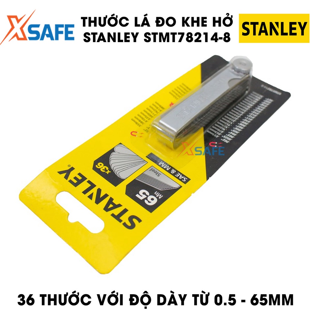 Thước lá đo khe hở STANLEY STMT78214-8 thép carbon Thước lá Stanley kiểu dáng gọn nhẹ, kết quả đo chính xác - Chính hãng