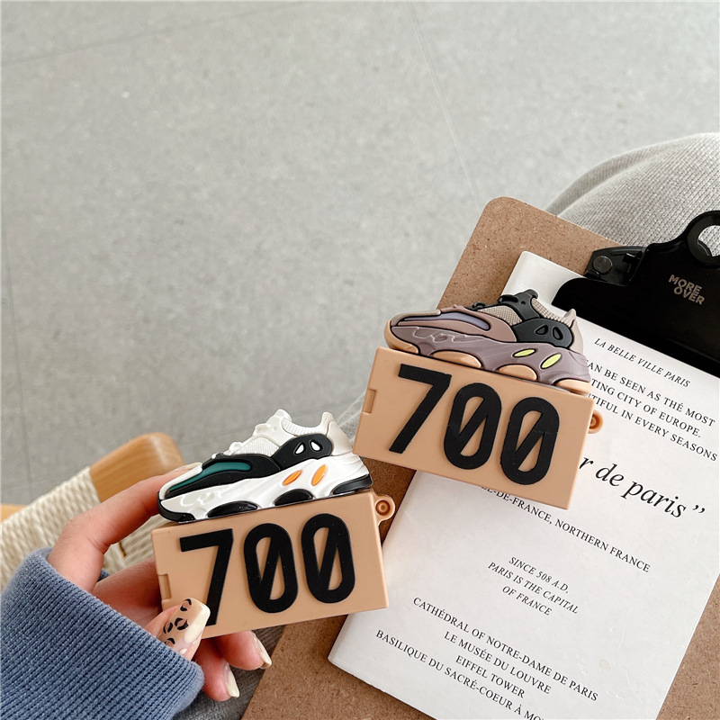 IPHONE Hộp Đựng Tai Nghe Bluetooth Hình Hộp Giày Yeezy 700 Cho Airpods 1 / 2 / 3 Pro