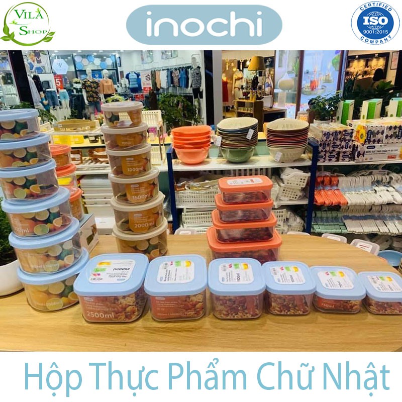 [ 6 Phân Loại ] Hộp Thực Phẩm, Hộp Nhựa Chữ Nhật Cao Cấp Inochi - Không Mùi Nhựa Sử Dụng An Toàn Trong Lò Vi Sóng