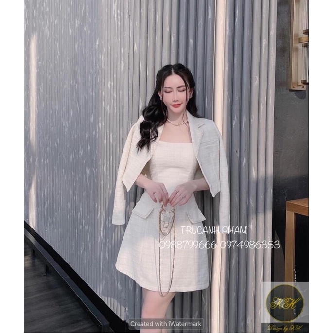 Set dạ viền ngọc