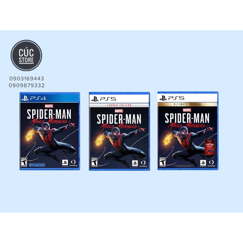 Đĩa chơi game PS4 / PS5: Marvel Spider-Man Miles Morales