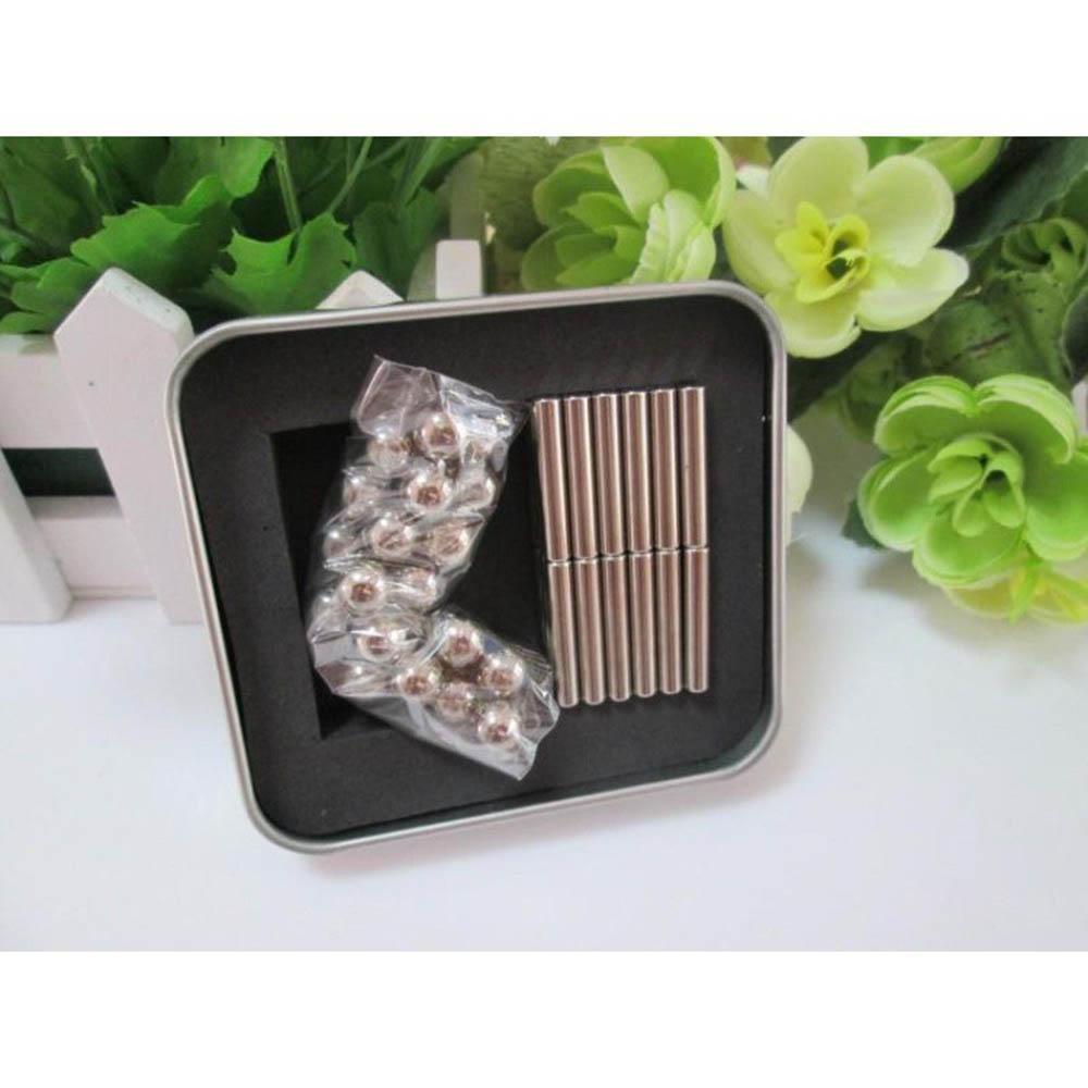 Bộ Đồ Chơi Xếp Hình Nam Châm Buckyball 36 Thanh 27 Bi, Sáng Tạo Thông Minh,