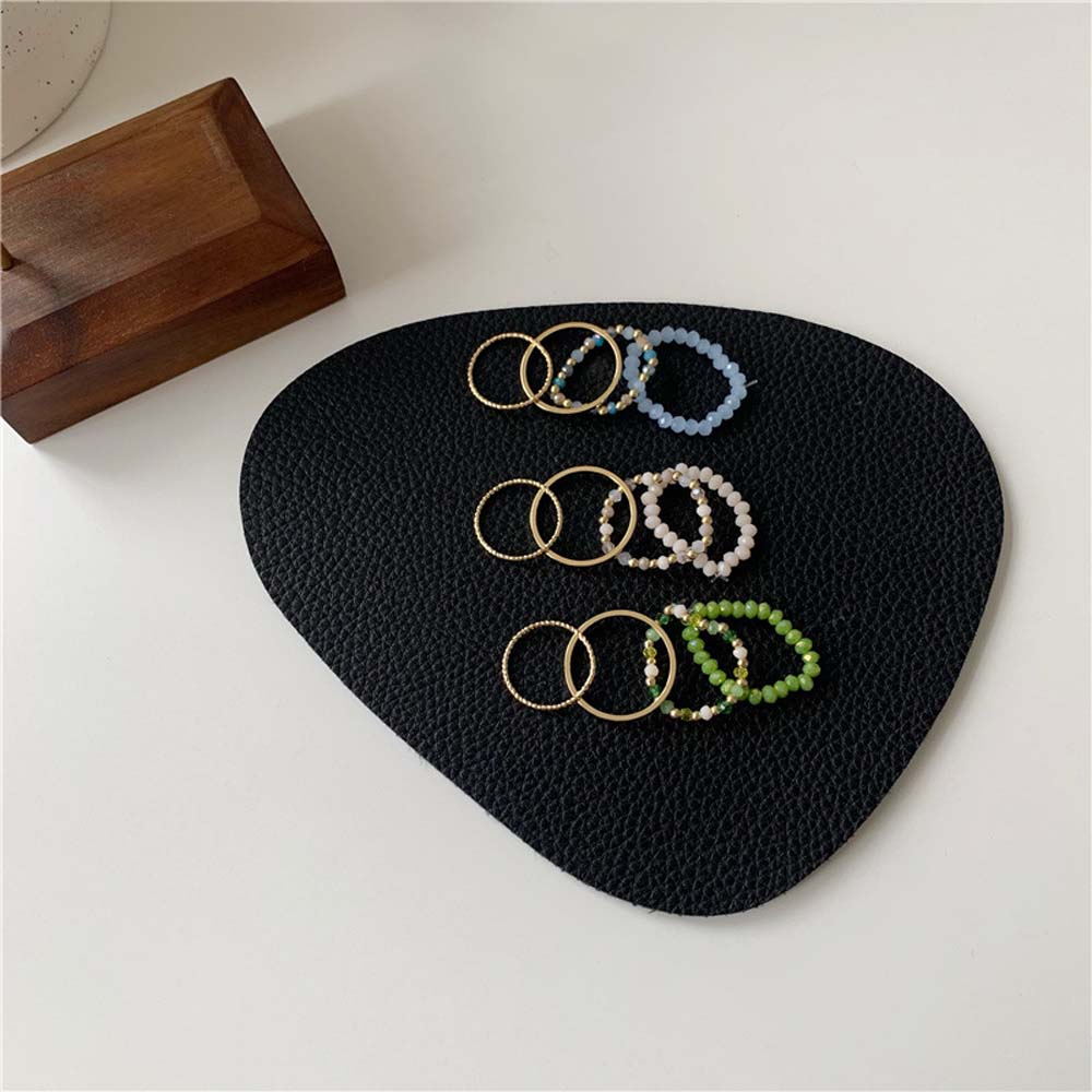 Set 4 Nhẫn Đeo Ngón Tay Bằng Kim Loại Nhiều Màu Thời Trang Hàn Quốc Cổ Điển