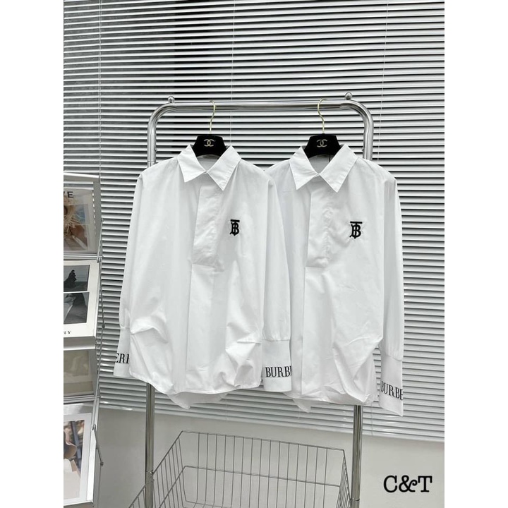[ảnh thật-sẵn] Sơ mi trắng cổ đức TB