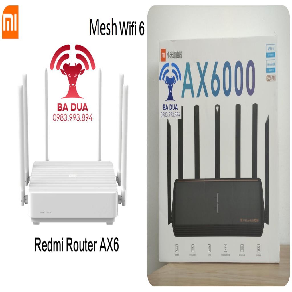 Bộ Phát Wifi Mesh Wifi 6 Xiaomi AIoT AX3600 , Redmi AX5 , Cr6608 AX1800 , AX6 AX3000 , AX6000